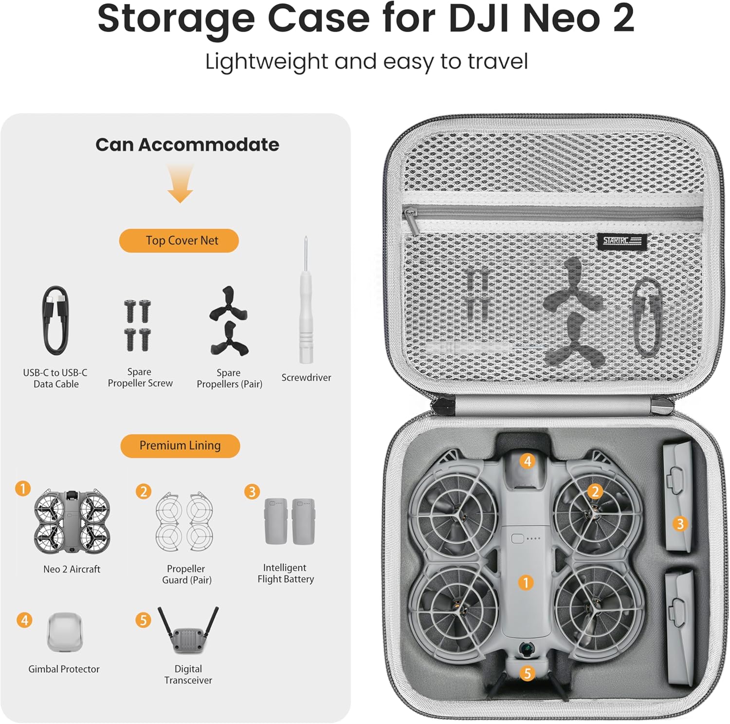 STARTRC Neo 2 حقيبة كتف محمولة - مراجعة Drone Battery Case وسعره