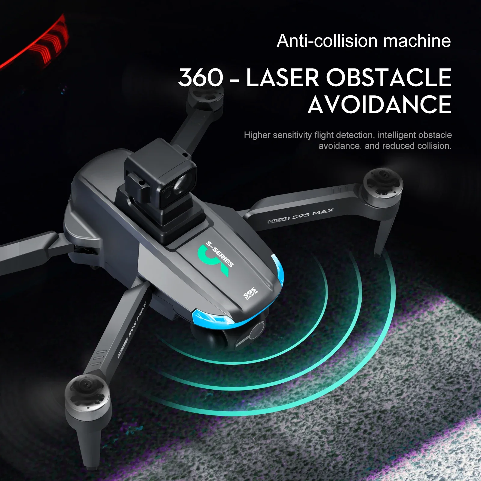 جديد S9S ماكس طائرة صغيرة بدون - مراجعة Drone Battery Case وسعره