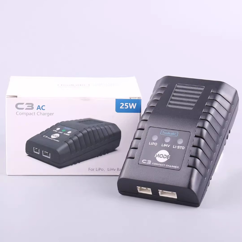 شاحن متوازن ToolkitRC C3 2S 3S - مراجعة Drone Battery 3S وسعره